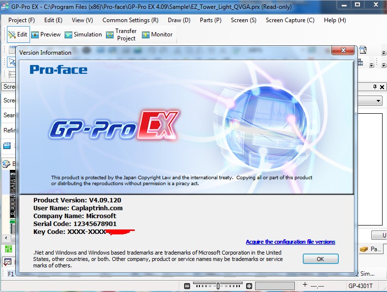 Download Phần Mềm Lập TrìnhGPProEX V4.09 Proface HMI Software